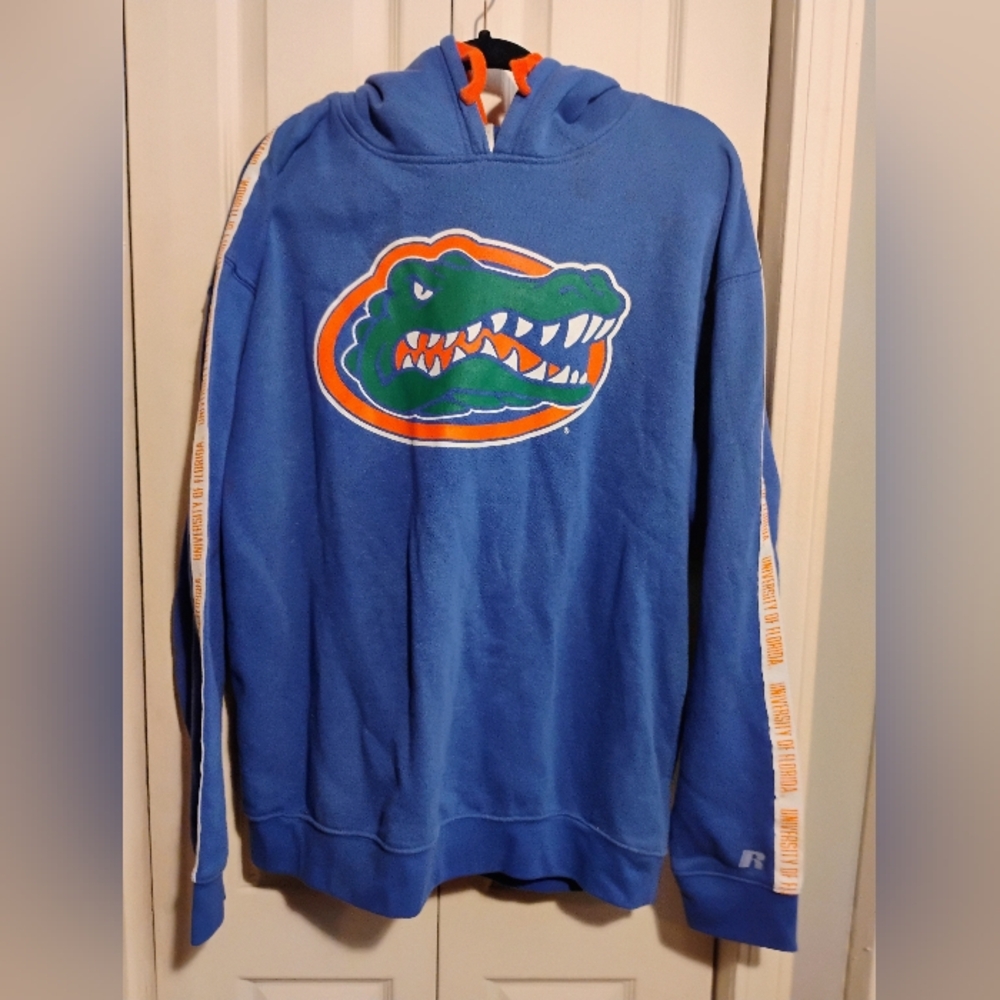 Russell Athletic Blue Hoodie with Gator Logo